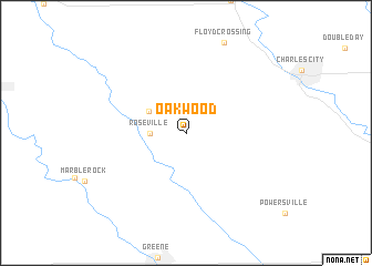 map of Oakwood