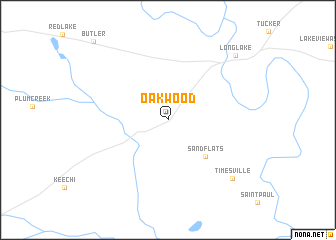 map of Oakwood