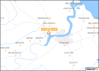 map of Oakwood