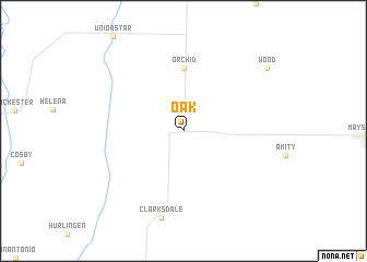 map of Oak