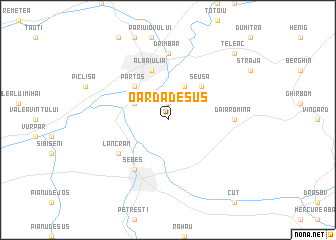 map of Oarda de Sus