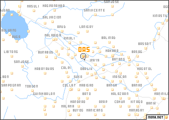 Oas (Philippines) map - nona.net