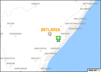 map of Oatlands