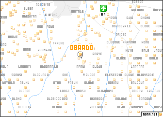 map of Oba Ado