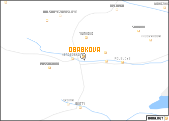 map of Obabkova