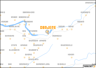 map of Obajere