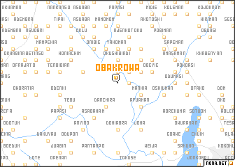 map of Obakrowa