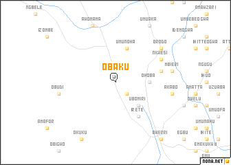 map of Obaku