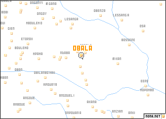 map of Obala