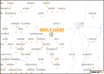 map of Obale Jugbe