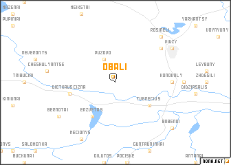 map of Obali