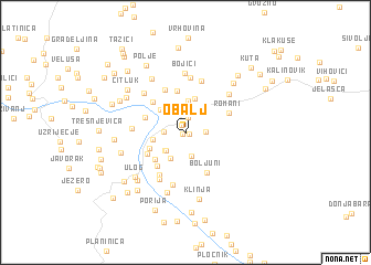 map of Obalj