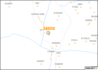 map of Obana