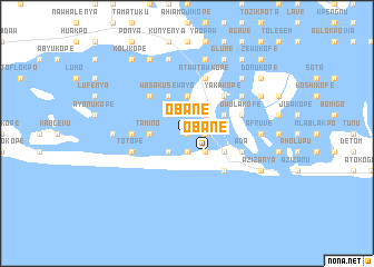 map of Obane