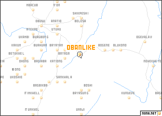 map of Obanlike