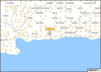 map of Oban