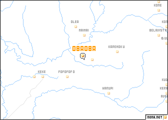 map of Obaoba