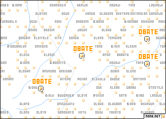 map of Obate