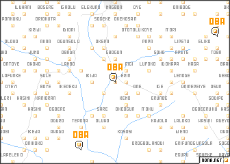 map of Oba