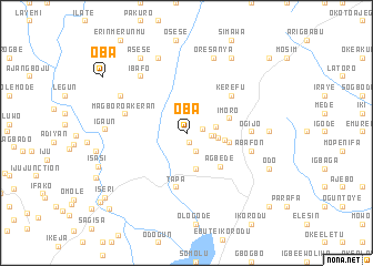map of Oba