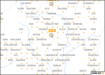 map of Oba