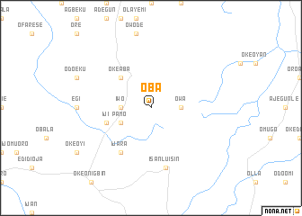 map of Oba