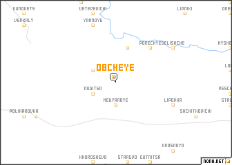 map of Obcheye