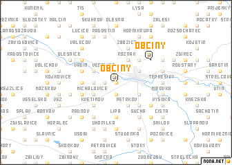 map of Občiny