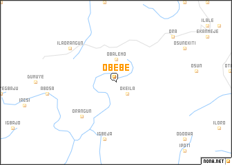 map of Obebe