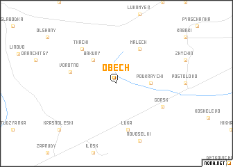 map of Obech