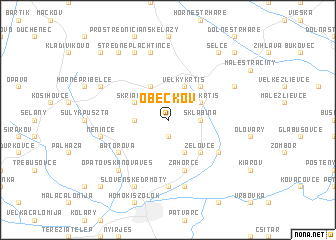 map of Obeckov