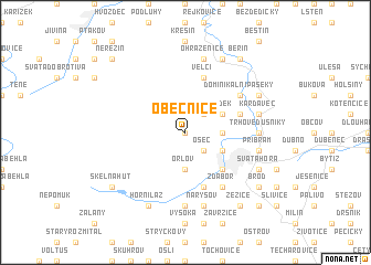 map of Obecnice