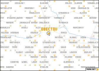 map of Obectov