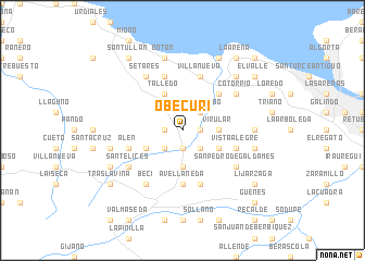 map of Obécuri