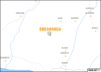 map of Obedamagu