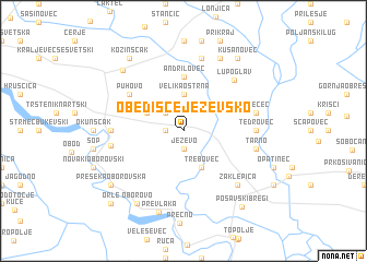 map of Obedišće Ježevsko