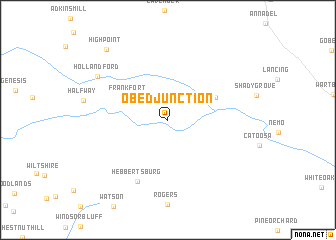 map of Obed Junction