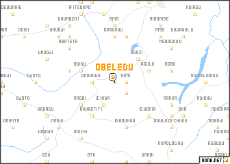 map of Obeledu