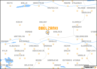 map of Obelżanki