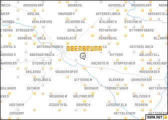 map of Obenbrunn