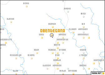 map of Obendegana