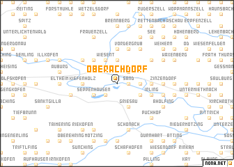 map of Oberachdorf