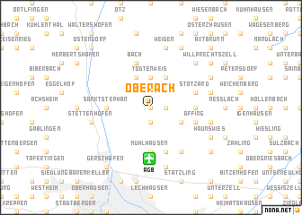 map of Oberach