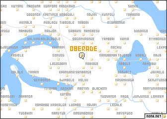 map of Oberade