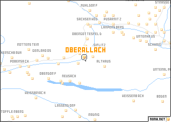 map of Oberallach