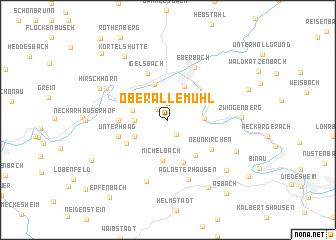 map of Oberallemühl