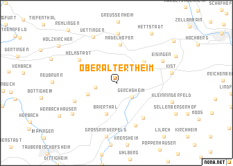 map of Oberaltertheim