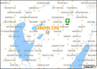 map of Oberalting