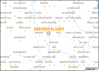 map of Oberapfeldorf