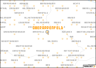 map of Oberappenfeld